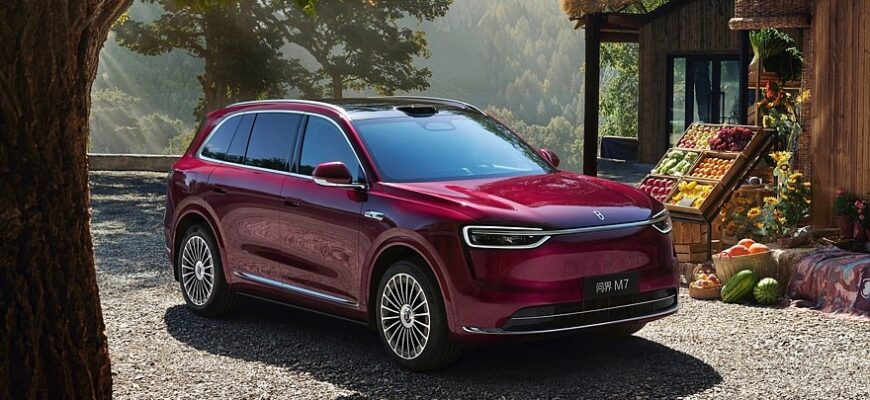 рестайлинговый seres aito m7