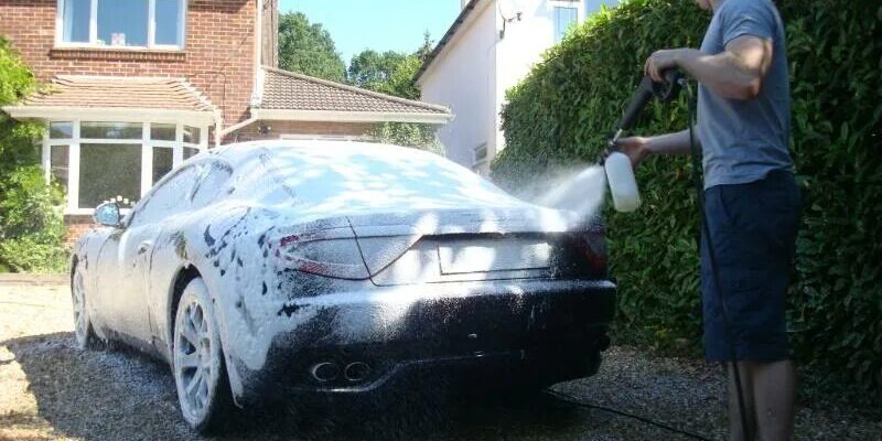 как правильно помыть машину на дачу